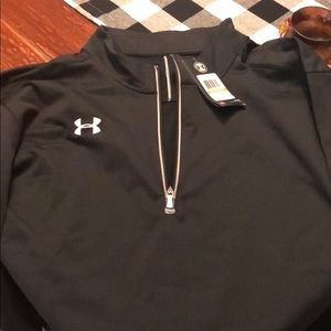 NWT men’s under armourong sleeve half zip